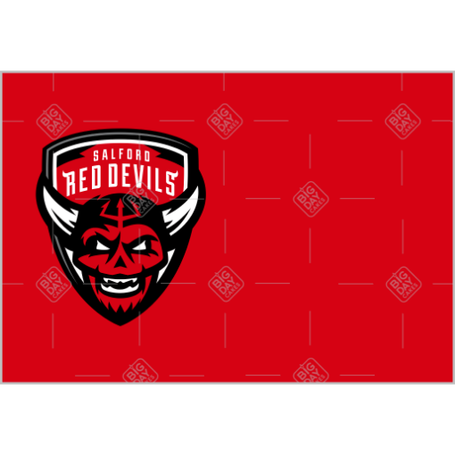 Salford Red Devils topper - landscape