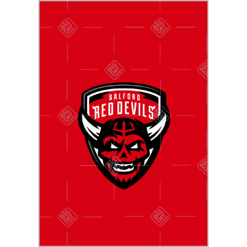 Salford Red Devils topper - portrait