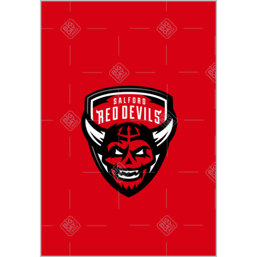 Salford Red Devils topper - portrait