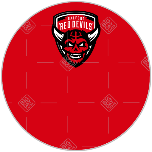 Salford Red Devils topper - round