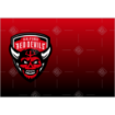 Salford Red Devils fade cake topper - landscape