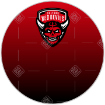 Salford Red Devils fade cake topper - round