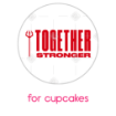 Salford Red Devils fade Happy Birthday cake topper - cupcakes