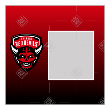 Salford Red Devils fade frame - square