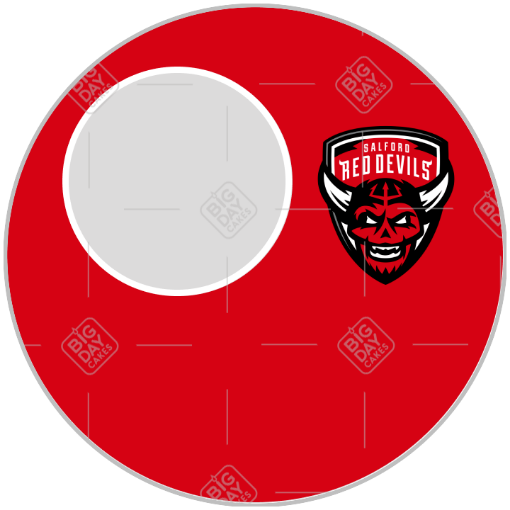Salford Red Devils frame - round