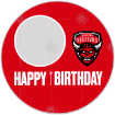 Salford Red Devils Happy Birthday frame - round
