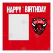 Salford Red Devils Happy Birthday frame - square