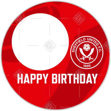 Sheffield-HB-white-crest-on-graphic frame - round