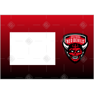 Salford Red Devils fade frame - landscape