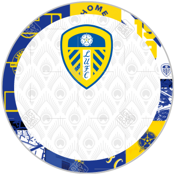 Leeds-United-HB-Poster frame - round