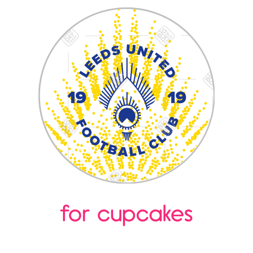Leeds-United-HB-Poster frame - cupcakes