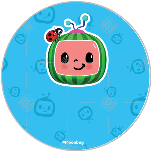 CoComelon_blue-design topper - round