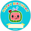 CoComelon_Birthday-design topper - round