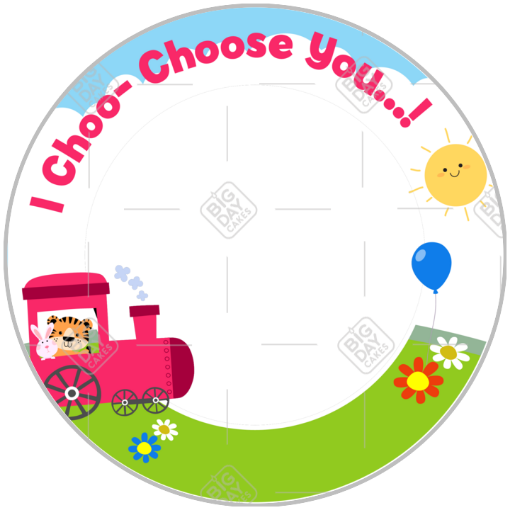 Animal-Train frame - round