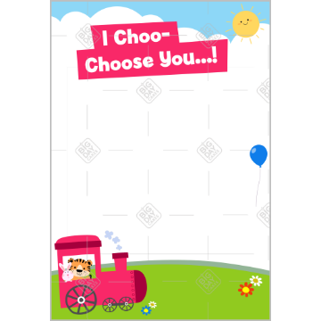 Animal-Train frame - portrait