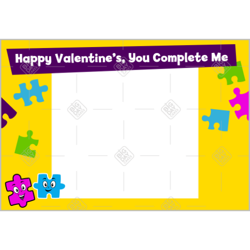 Puzzle-Love frame - landscape