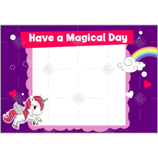 Magical-Unicorn frame - landscape