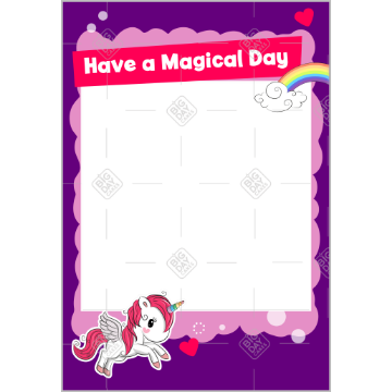 Magical-Unicorn frame - portrait