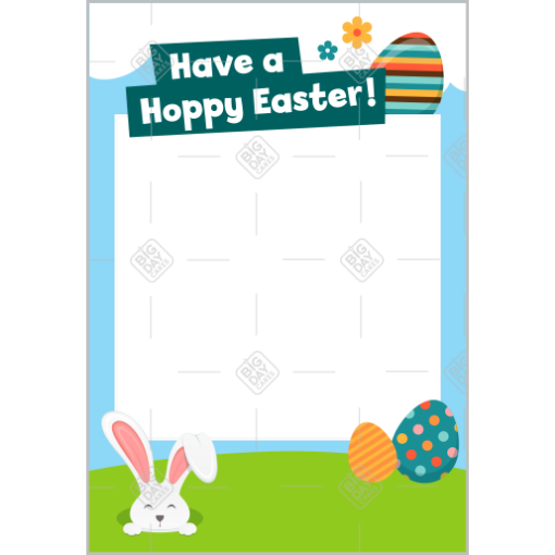 Easter-Bunny frame - portrait