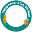 Funny-Birthday frame - round