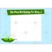 Ha-Pea-Birthday frame - landscape