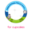 GAA-Birthday frame - cupcakes