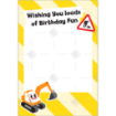 Fun-Digger-Birthday frame - portrait