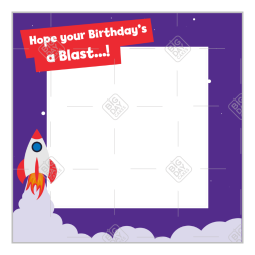 Blast-Birthday frame - square