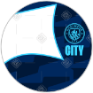 Flags_Blue frame - round