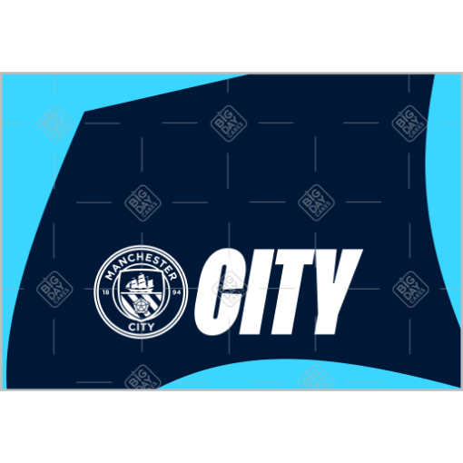 City Blue topper - landscape