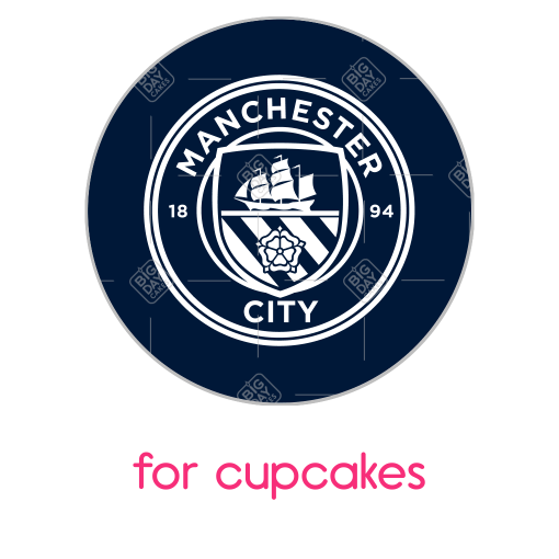City Blue topper - cupcakes