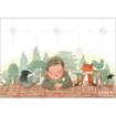 Percy and animals on the wall topper - landscape
