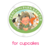 Percy and animals on the wall topper - cupcakes