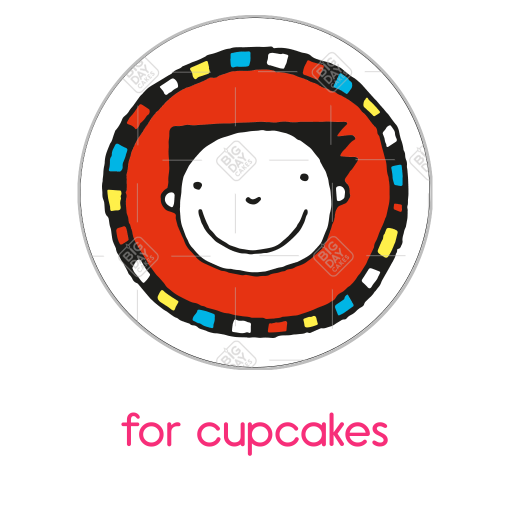 Tom Gates cake topper - cupcakes