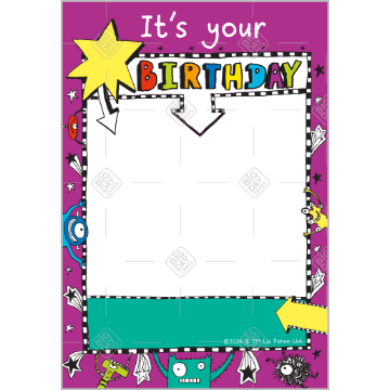 Tom Gates Birthday frame - portrait