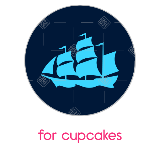 Manchester City ship cupcake topper - cupcakes