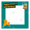 Happy Farters Day frame - square