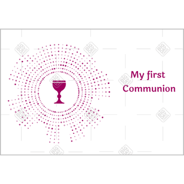 Communion chalice rays topper - landscape