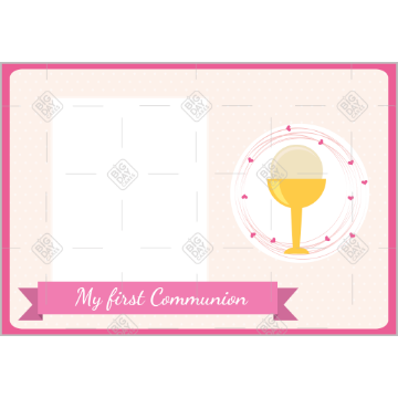 Communion pink frame - landscape