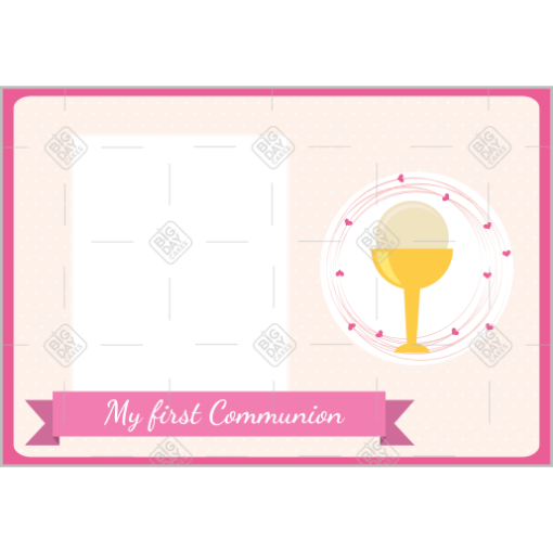 Communion pink frame - landscape
