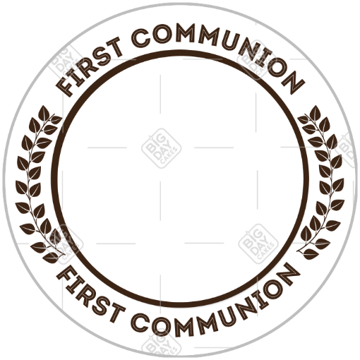 Communion frame - leaves frame - round