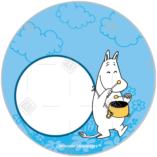 Moomintroll frame - round