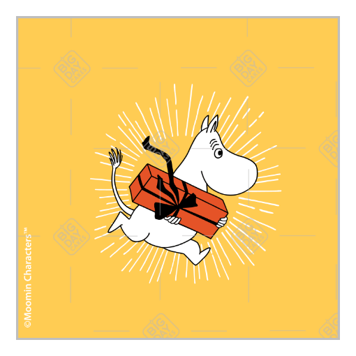 Moomintroll-gift frame - square