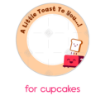 Birthday-toast frame - cupcakes