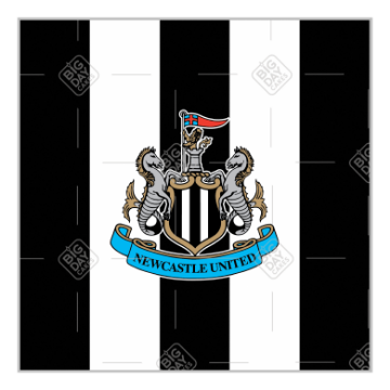 Newcastle United Black and White topper - square