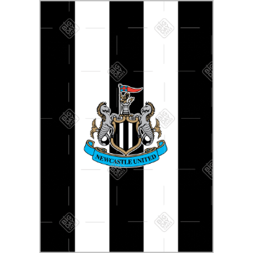 Newcastle United Happy Birthday topper - portrait