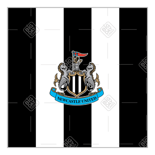 Newcastle United Happy Birthday topper - square