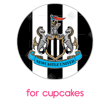 Newcastle United Black and White frame - cupcakes