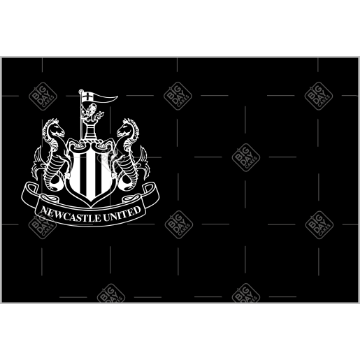 Newcastle United dark crest topper - landscape