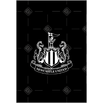 Newcastle United dark crest topper - portrait